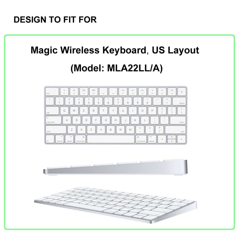 ProElife Ultra Thin Silicone Keyboard Protector Cover Skin for Apple Magic Keyboard & Magic Keyboard 2 (U.S Version, Model: MLA22L/A-A1644, Without Numeric Keypad) (Rainbow) - Image 2